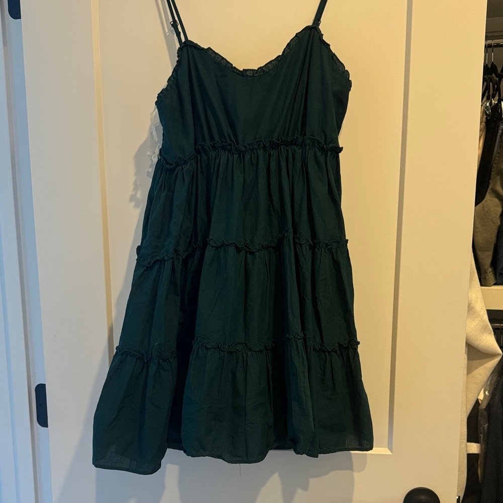 Chic Dark Green Women's Casual Dress